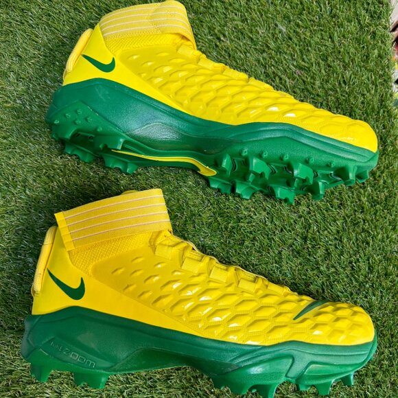 Nike Force Savage Pro 2 Mid Shark Oregon Ducks Sample PE Cleats Sz 14 CI9904-700